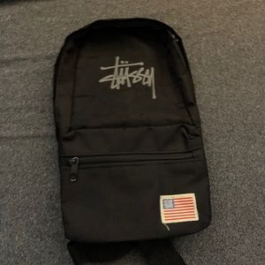Black Stussy Troops Crossbody Sling Bag - Japan Exclusive - READ DESCRIPTION